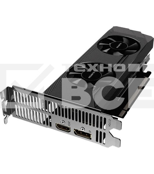 Видеокарта Gigabyte PCI-E 4.0 GV-R64D6-4GL AMD Radeon RX 6400 4096Mb 64 GDDR6 2039/16000 HDMIx1 DPx1 HDCP Ret low profile