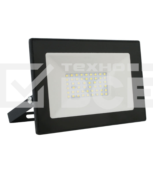 Прожектор уличный Ultraflash LFL-7001 C02 светодиодный 70Вт корп.мет./стек.черный (13328)