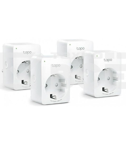 Умная розетка Mini Smart 2.4 GHz Wi-Fi Socket, 4 units, 220-240 V, Max Load 10 A, Bluetooth 4.2 (onboarding only)
