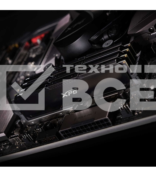 Оперативная память ADATA XPG Gammix D20, DDR4, 8GB (1x8GB), 3200MHz, CL16, UDIMM, с радиатором, черный
