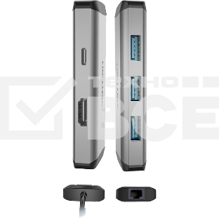 Мультифункциональный хаб Vention USB Type C 6 в 1 (CNCHB)