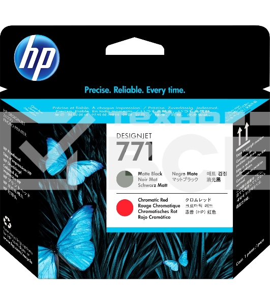 Картридж струйный HP CE017A черный матовый/хроматический красный печатающая головка для HP DJ Z6200