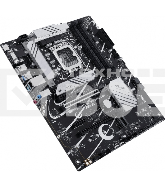 Материнская плата ASUS PRIME B760-PLUS, LGA 1700, Intel B760, 4xDDR5, 4xSATA, 3xM.2, 1xPCIe 4.0 x4, 1xPCIe 5.0 x16, 2xPCIe x1, 1xDP, 1xHDMI, 1xVGA, 2xUSB-A 3.2 Gen 2, 1xUSB-C 3.2 Gen 2x2, 1x 2.5Gb LAN, 3x3.5 мм, 7.1, ATX