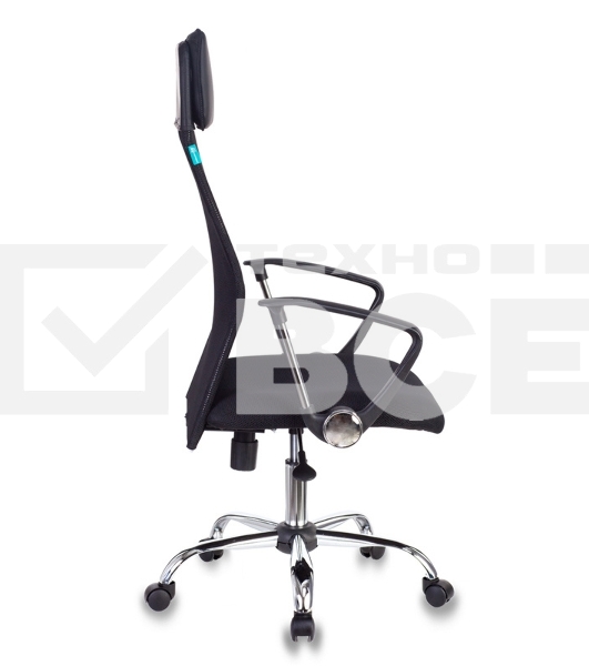 Кресло руководителя Бюрократ KB-6N/SL/B/TW-11 TW-01 TW-11 черный, сетка, крестовина хром