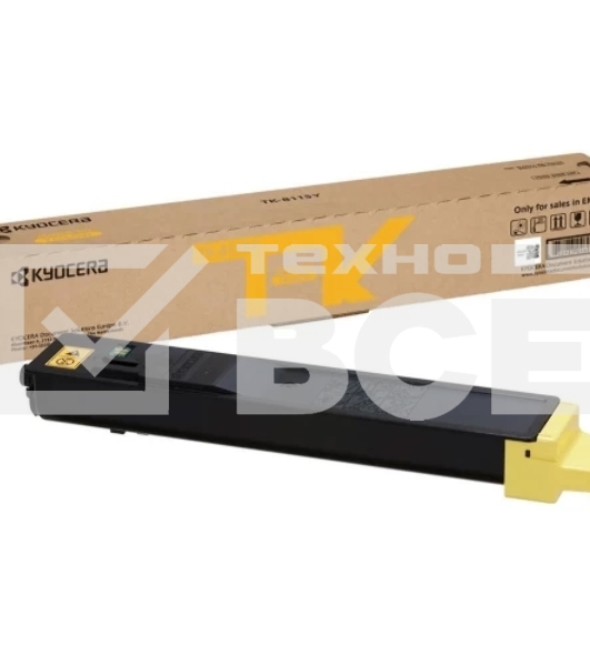 Картридж лазерный Kyocera TK-8115Y (1T02P3ANL0) желтый для M8124cidn/M8130cidn 6000 стр.