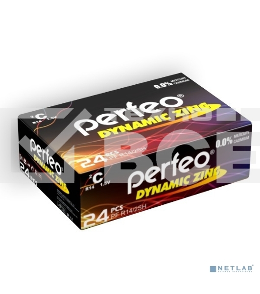 Батарейка Perfeo R14/2SH Dynamic Zinc