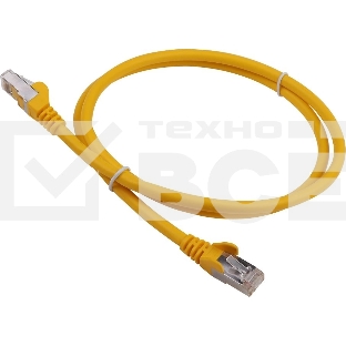 Патч-корд Lanmaster LAN-PC45/S6A-5.0-YL FTP RJ-45 вил.-вилка RJ-45 кат.6A 5м желтый LSZH (уп.:1шт)