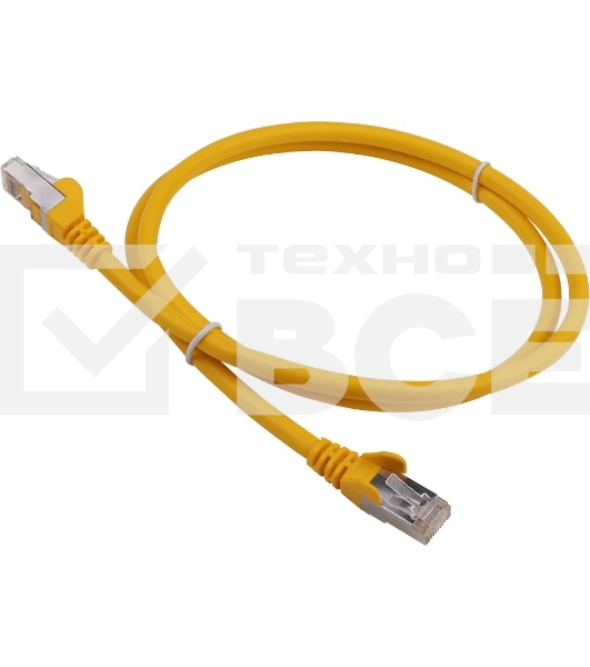 Патч-корд Lanmaster LAN-PC45/S6A-5.0-YL FTP RJ-45 вил.-вилка RJ-45 кат.6A 5м желтый LSZH (уп.:1шт)