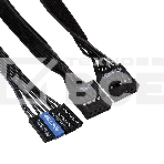 Компьютерный корпус Minitower ExeGate BA-309-UNS500 (mATX, БП UNS500 с вент. 12см, 2*USB, HD аудио, черный), фото5