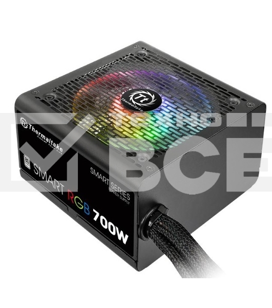Блок питания Thermaltake Smart RGB (PS-SPR-0700NHSAWE-1), 700Вт, 80 PLUS, 120мм, черный