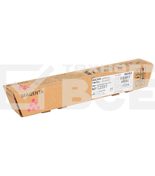 Картридж лазерный Ricoh 841506/842063 тип MPC2551HE малиновый для Aficio MP C2051/C2551, (9500стр.)