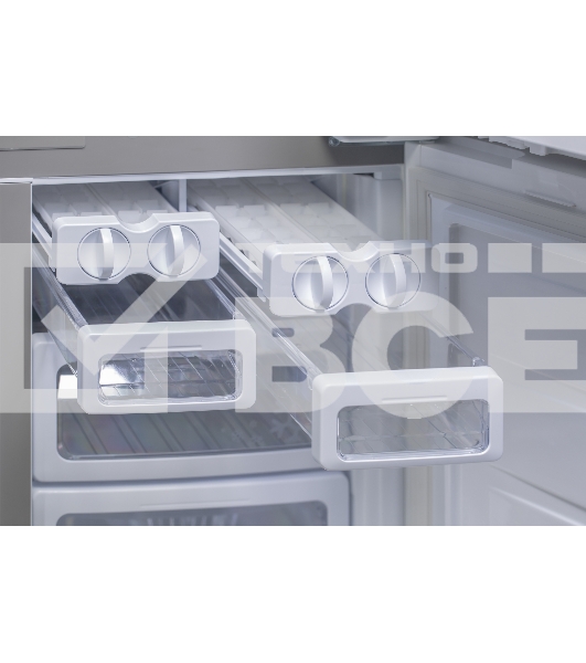 Холодильник Sharp SJ-GX98PRD темно-бордовый трёхкамерный Side by Side 394/211 л морозилка снизу