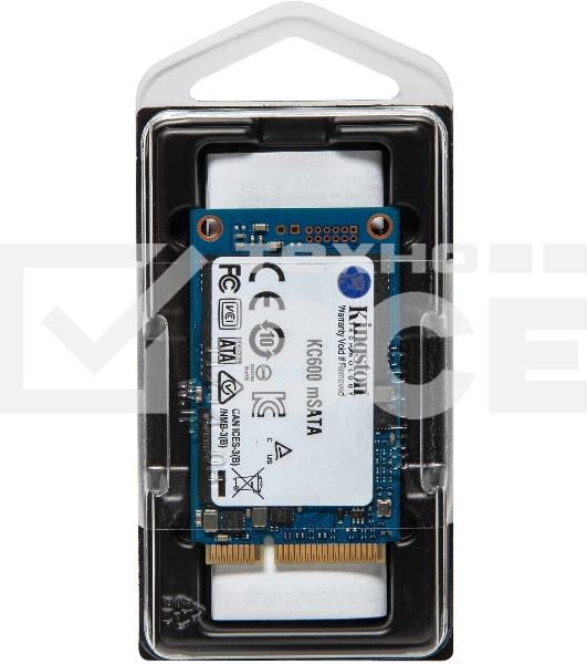 Накопитель SSD Kingston KC600, 1024GB, mSATA, R/W 550/520