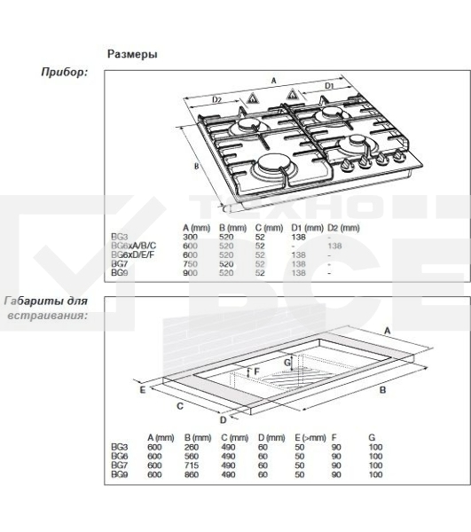 Газовая варочная поверхность Gorenje GW6D42CLB черный