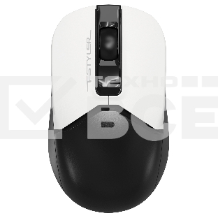 Мышь беспроводная A4Tech Fstyler FB12 белый/черный, 1200 dpi, радиоканал, Bluetooth, USB, кнопки - 3