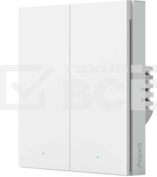 Выключатель умный Aqara Smart wall switch H1 (with neutral, double rocker) WS-EUK04