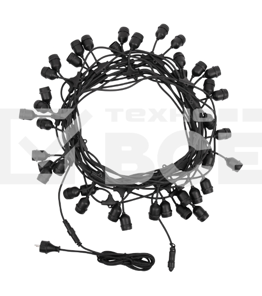 Шина в виде ленты Neon-night Belt-Light 2 жилы, шаг 40 см подвесные патроны E27 влагостойкая IP65