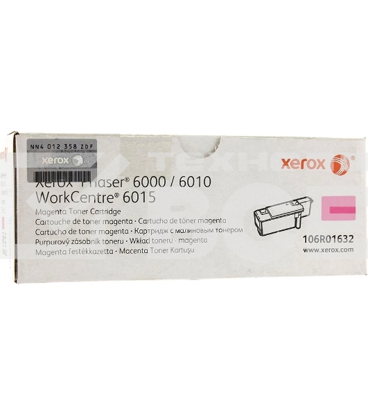 Картридж лазерный Xerox 106R01632 пурпурный для Xerox Ph 6000/6010N/WC 6015 (1000 стр.)(Channels)