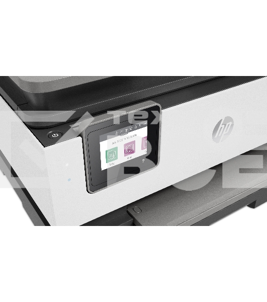 МФУ струйный HP OfficeJet 8023 (1KR64B), A4, цвтной, печ. до 20 стр/мин. (ч/б), до 10 стр/мин. (цвет), скан. до 8 стр/мин. (ч/б) 3.5 стр/мин. (цвет), 1200 x 1200 dpi, USB, RJ-45, Wi-Fi, Air Print