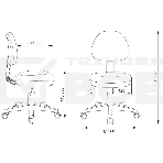 Кресло детское БЮРОКРАТ KD-3, на колесиках, ткань, оранжевый kd-3/wh/tw-96-1, фото 1