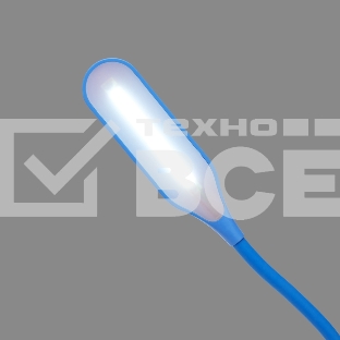 Светильник настольный Rexant Click 4Вт, LED, 4000К, диммируемый 3 ступени, заряжаемый, на прищепке, синий