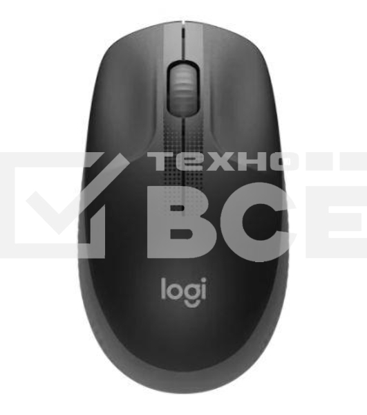 Мышь беспроводная Logitech M190 черный, 1000 dpi, радиоканал, USB, кнопки - 3