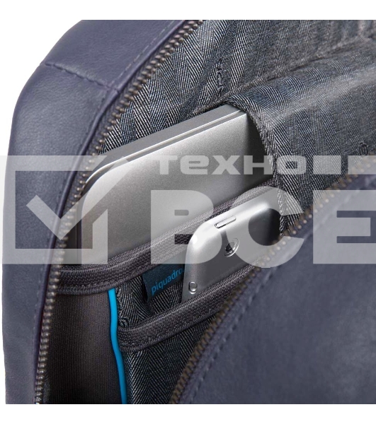 Рюкзак Piquadro Black Square CA4762B3/BLU4, кожа, темно-синий