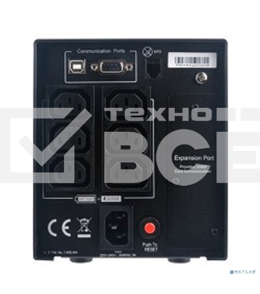Источник бесперебойного питания CyberPower PR750ELCD 750VA/675W USB/RJ11/45 (6 IEC)