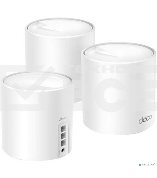 Бесшовный Mesh роутер TP-Link Deco X50(3-Pack) AX3000 10/100/1000BASE-TX (упак.:3шт)