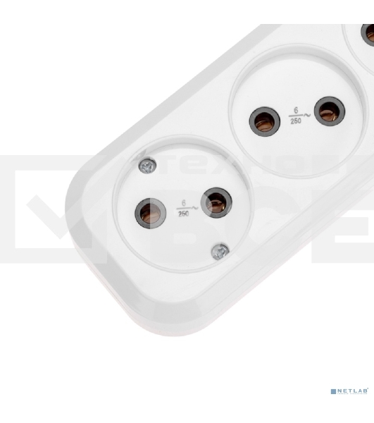 Удлинитель PROconnect 3 гнезда, 3 м, 2х0,75 мм², б/з, белый