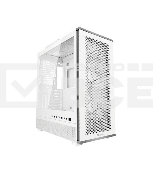 Компьютерный корпус  PCCooler ME200 MESH WH, Mesh Full Tower, белый, TG, SPCC, 3x120mm ARGB E-ATX, ATX, mATX, mITX 180/380/220mm 4x2.5