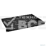 Полка Cabeus, консольная, 1U, 315 мм Г, для шкафов и стоек, черный, фото 1