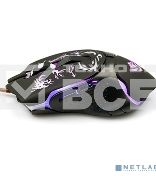 Мышь проводная Nakatomi MOG-25U черный, 2400 dpi, USB, кнопки - 6