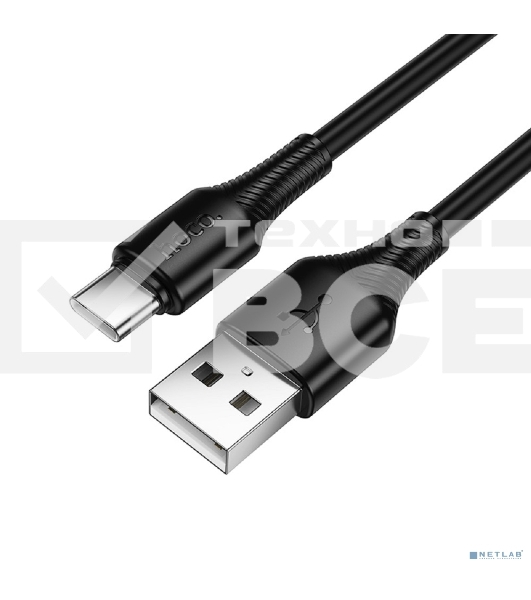 Кабель USB HOCO X120 Type-C/ 1m/ 3A/ черный