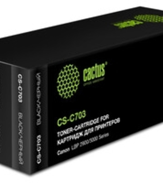 Картридж лазерный Cactus CS-C703 черный (2000 стр.) для Canon LBP2900/LBP3000