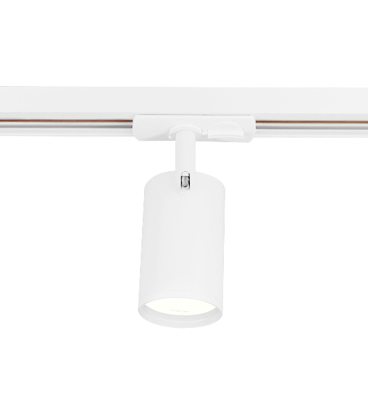 Трековый однофазный светильник со сменной лампой Ambrella light GL5128 WH белый GU10 max 12W