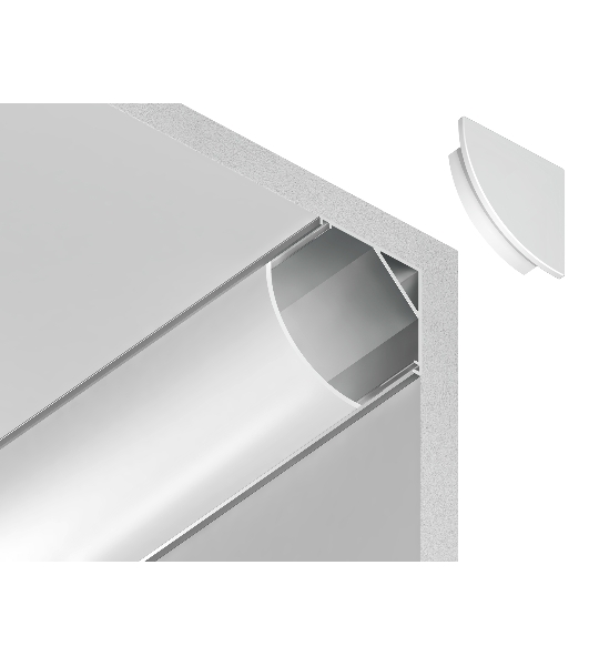 Алюминиевый профиль Ambrella light GP2100AL серебро 2000*15.7*15.7