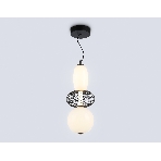 Подвесной светодиодный светильник Ambrella light LH11008 BK/FR черный/белый матовый 24W 3000K D220*570, фото6