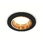 Комплект встраиваемого светильника Ambrella light XC6513004 SBK/PYG черный песок/золото желтое полированное MR16 GU5.3 (C6513, N6113), фото 1