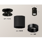 Светильник Ambrella Light XS6302101 SBK/PBK черный песок/черный полированный MR16 GU5.3 (N6902, C6302, N6111), фото 1