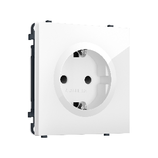 MS107010 Комплект механизма электрической розетки SIGMA Белый глянец 50Hz 2P+E с/з с/ш 16A-250V QUANT PRO (SP1070, PR141)