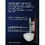 Комплект BAU 6 в 1: инсталляция BAU PRO для подвесного унитаза, унитаз подвесной безободковый торнадо обратного потока Bau Dream 52х36 Hurricane-5, сиденье быстросъемное микролифт, кнопка смыва BAU Stil Gun Grey, антивандальная, нерж. сталь темно-серый м, фото3