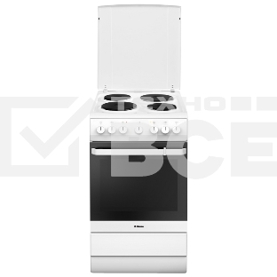 Плита электрическая Hansa FCEW54120 белый, конфорок 4 шт, духовка 62 л, 50 см x 85 см x 60 см