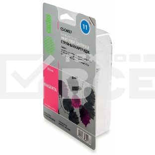 Картридж струйный Cactus CS-C4837 пурпурный (29 ml) для №11 HP 2000/2500/1000/1100/1200