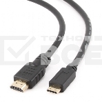Кабель Cablexpert HDMI-mini HDMI CC-HDMI4C-6, 19M/19M, v2.0, медь, позол.разъемы, экран, 1.8м, черный, пакет, фото5
