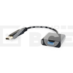 Переходник DisplayPort - VGA Cablexpert A-DPM-VGAF-02, 20M/15F, кабель 15см, пакет