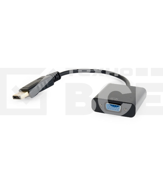 Переходник DisplayPort - VGA Cablexpert A-DPM-VGAF-02, 20M/15F, кабель 15см, пакет