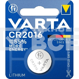 Элемент питания VARTA ELECTRONICS CR 2016