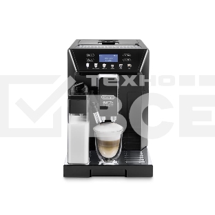 Кофемашина автоматическая DeLonghi ECAM46.860.B чёрный, исп. кофе - зерновой/молотый, 2 л, 1450 Вт, 15 Бар.