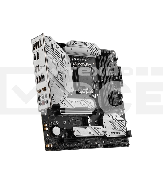 Материнская плата MSI MAG B760M MORTAR WIFI II, LGA 1700, Intel B760, 4xDDR5, 4xSATA, 3xM.2, 1xPCIe 5.0 x16, 1xPCIe 4.0 x4, 1xHDMI, 1xDP, 1xUSB Type-C, 1x2.5Gb LAN, 3xUSB-A 2.0, 3xUSB-A 3.2 Gen 2, 5x3.5 мм, 7.1, mATX